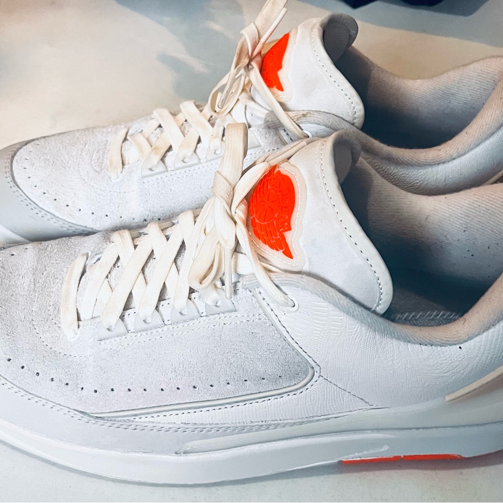 Mike Air Jordan 2 Retro- Lo Responsibility Dv-7128-110 White Sail Orange